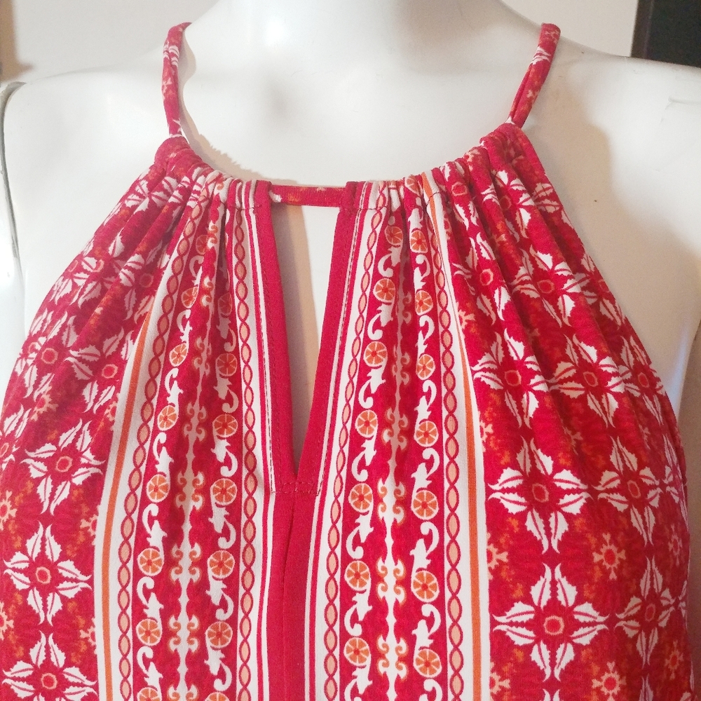 Max Studio Patterned Halter Dress - Picture 2 of 8